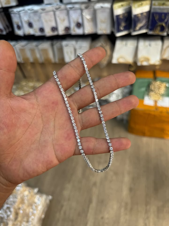 Necklace Tennis Acier Inoxydable