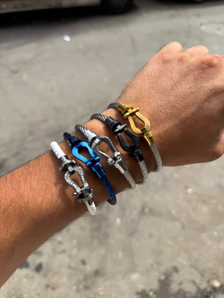 Bracelet Cord🔗 en acier inoxydable 🔗