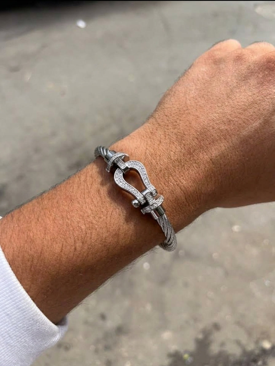 Bracelet Cord🔗 en acier inoxydable 🔗