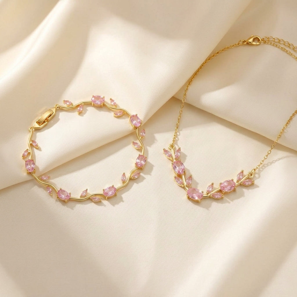 Duo Chain Wings + Bracelet Tulip