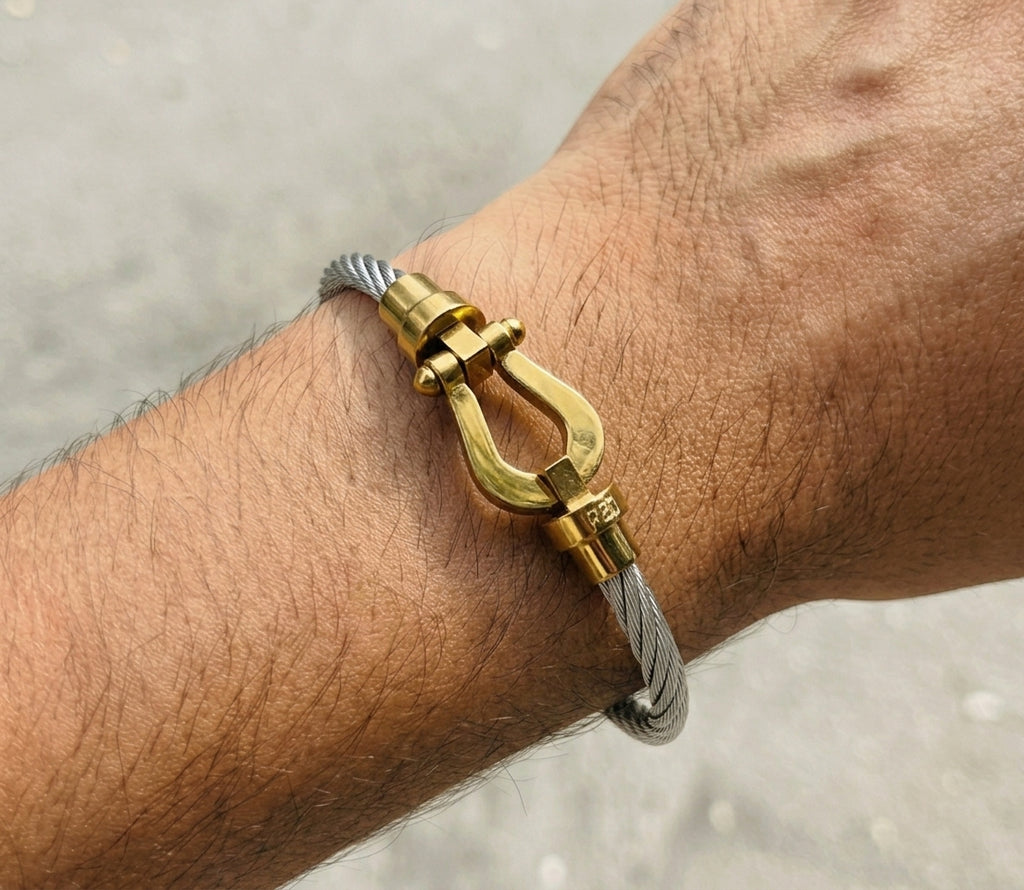 Bracelet Cord🔗 en acier inoxydable 🔗