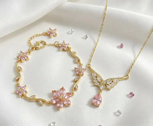 Bracelet Angel Flower en acier inoxydable