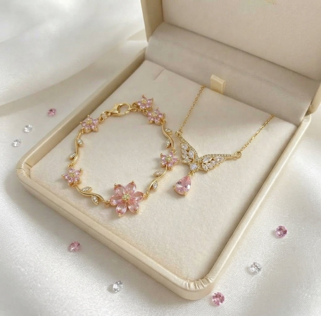 Bracelet Angel Flower en acier inoxydable