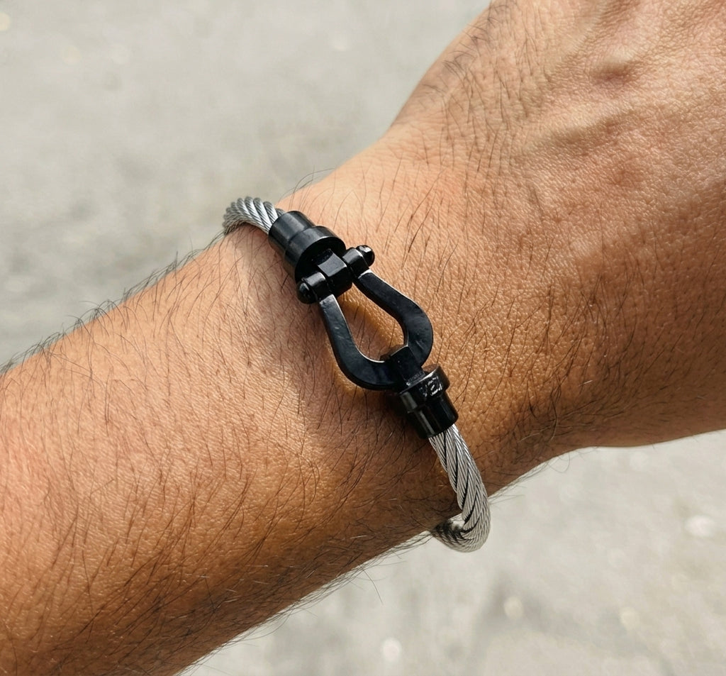 Bracelet Cord🔗 en acier inoxydable 🔗