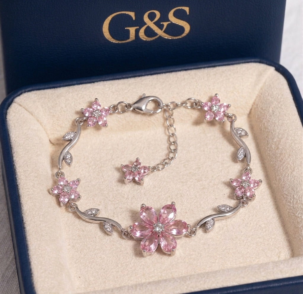 Bracelet Flower en acier inoxydable