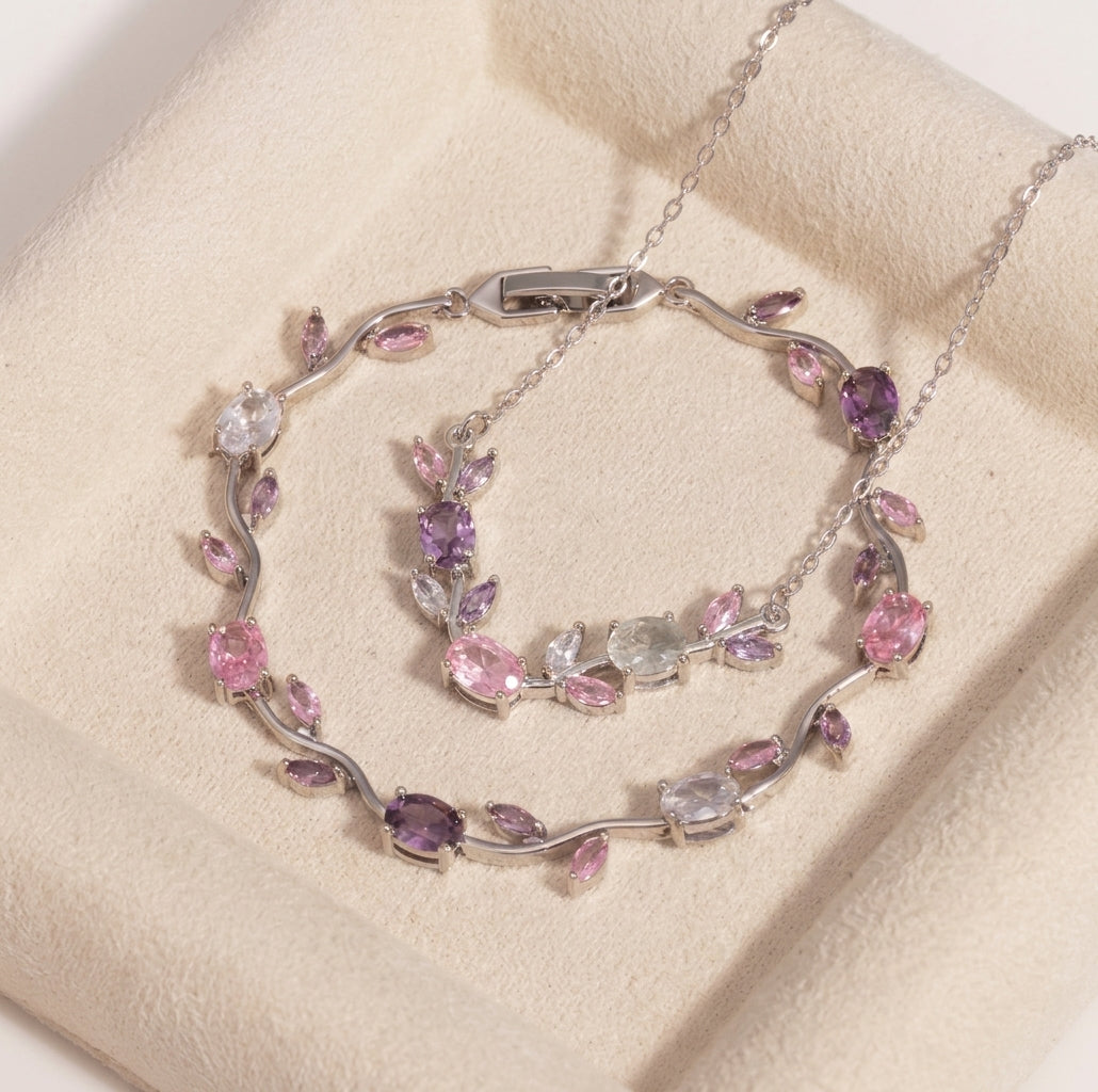Duo Chain Wings + Bracelet Tulip