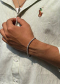 Bracelet + Chain Tennis Acier Inoxydable - Garantie