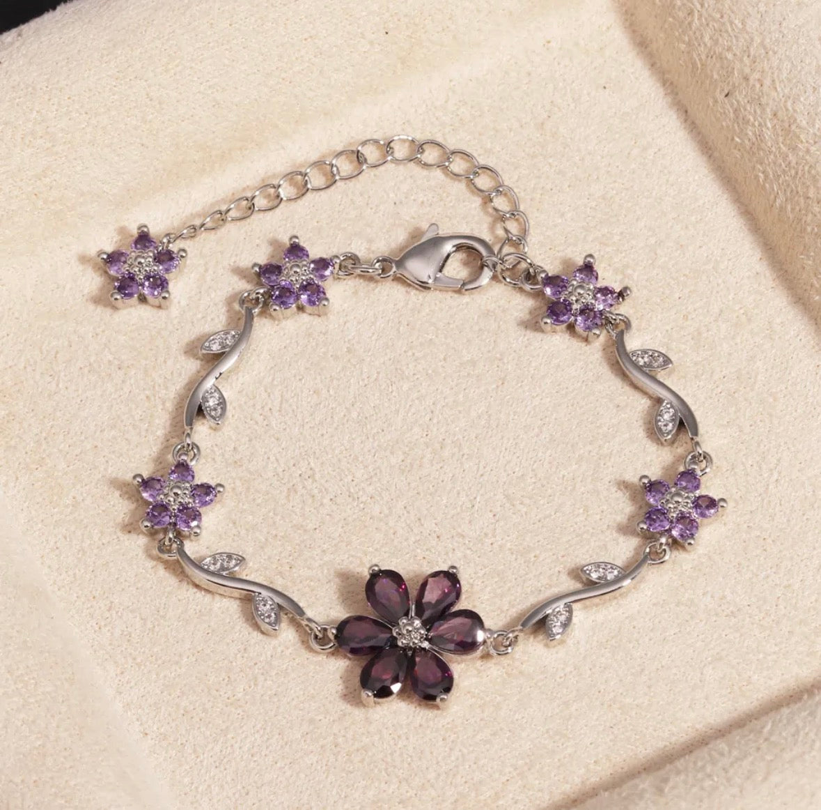 Bracelet Flower en acier inoxydable