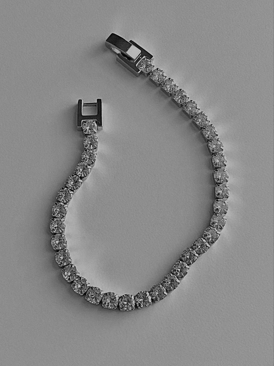 Bracelet Tennis Acier Inoxydable - Garantie
